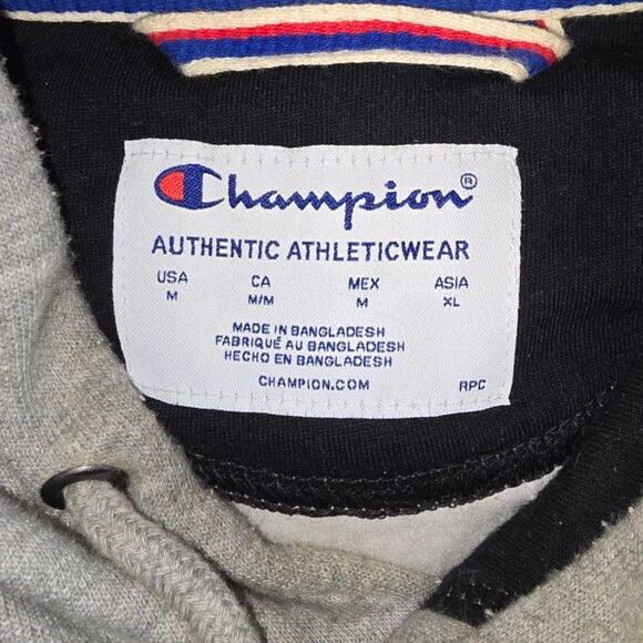 Gray with Camo Champion Hoodie - M - Picture 8 of 8